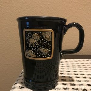 Deneen Pottery SPACE PIZZA DOG Ceramic Coffee Mug